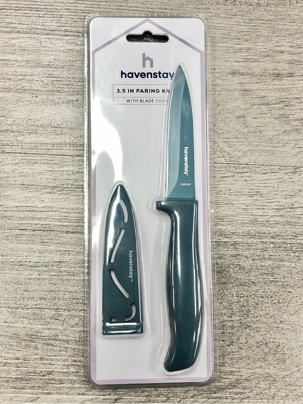 🥑$6🥑 NEW HAVENSTAY 3.5 inch Paring Knife with Blade Cover Teal